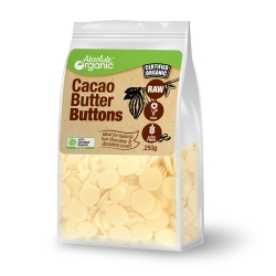 Organic Cacao Butter Buttons 250g