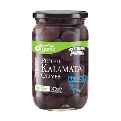 Organic Pitted Kalamata Olives 970g