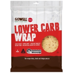 GoWell Lower Carb Wrap 8pk 400g