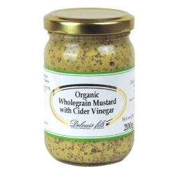 Organic Wholegrain Mustard with Cider Vinegar 200g