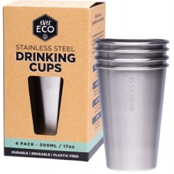 Stainless Steel Drinking Cups 500ml 4pk