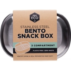 Stainless Steel Stackable Bento 3 Compartment 580ml