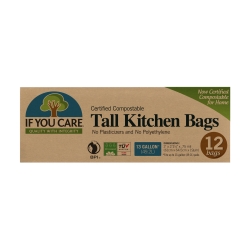 Compostable Tall Kitchen Bags - 12 Bags 49.2L