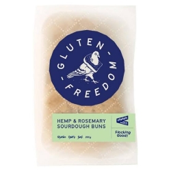 Hemp & Rosemary Sourdough Buns 3 pk 265g