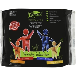 Kingland Dairy Free Yoghurt - Variety 4 x 125g
