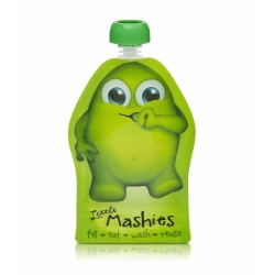 Reusable Food Pouch - Green 130ml 2pk