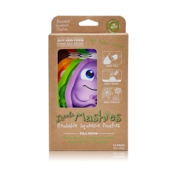 Reusable Food Pouch - Mixed Colours 130ml 10pk