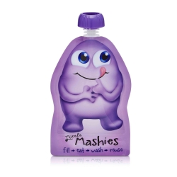 Reusable Food Pouch - Purple 130ml 2pk