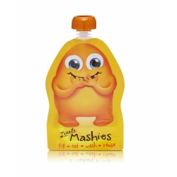 Reusable Food Pouch - Orange 130ml 2pk