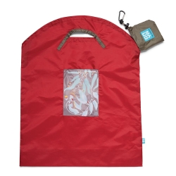 Shopping Bag Large - Red Dark Leaves