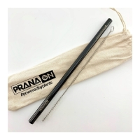 Merchandise - Straw Kit Stainless Steel Black