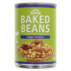 Baked Beans & Vegan Burgers 400g
