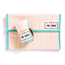 Fruit & Veg Bag - Small - Aqua Trim