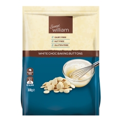 White Chocolate Baking Buttons 300g BB: 31.7.22